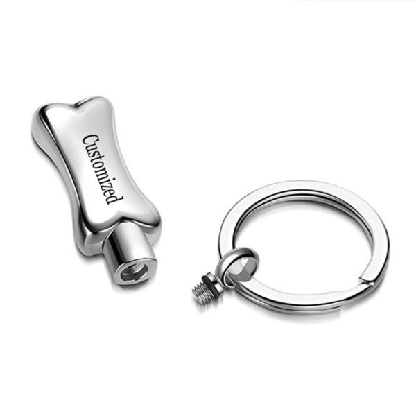 Customized Stainless Steel Dogs Cats Bone Ash Keepsake Pet Keychain Cremation Keyring For Pets Owner Memorial.jpg1 .jpeg