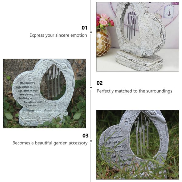 Pet Dog Cat Memorial Stone Grave Tombstone With Wind Chimes Embellishment Memorial Stone Tombstone With Wind.jpg5 .jpeg